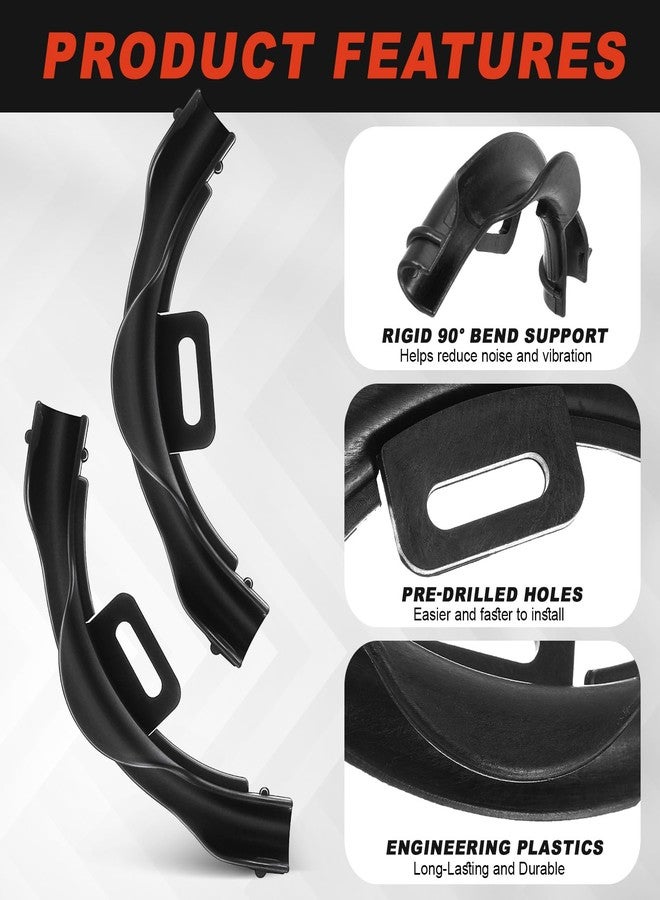 Pushglossy 50 Pcs 1/2" Pex 90 Degree Bend Support, Plastic 90 Degree Elbow Tubing Bend Support Black Pex Fittings Clamps Pipe Holder 1/2 Inch - Image 3